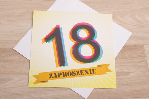 Zaproszenie na urodziny wzór nr 3 - do ręcznego wypisywania - obrazek 2