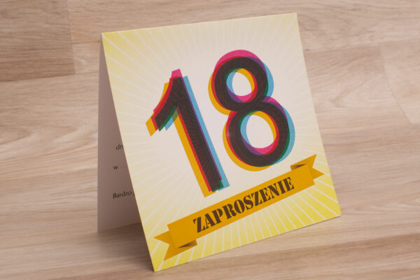 Zaproszenie na urodziny wzór nr 3 - do ręcznego wypisywania - obrazek 3