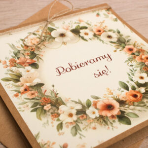 Zaproszenie na ślub wzór nr 6 - do ręcznego wypisywania