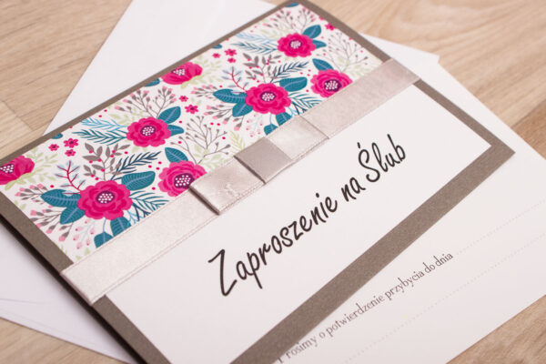 Zaproszenie na ślub wzór nr 7 - do ręcznego wypisywania
