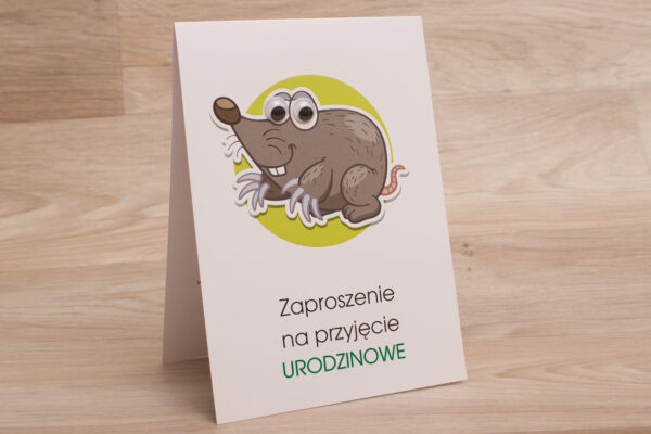 Zaproszenie na urodziny wzór nr 6 - do ręcznego wypisywania - obrazek 5