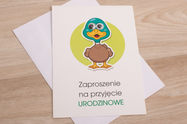 Zaproszenie na urodziny wzór nr 6 - do ręcznego wypisywania - obrazek 6