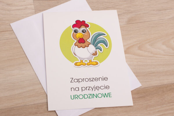 Zaproszenie na urodziny wzór nr 6 - do ręcznego wypisywania - obrazek 13