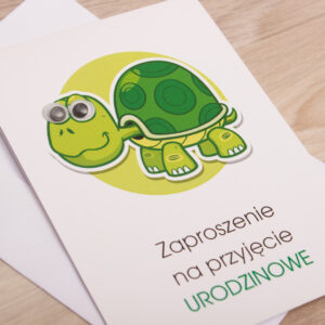 Zaproszenie na urodziny wzór nr 6 - do ręcznego wypisywania