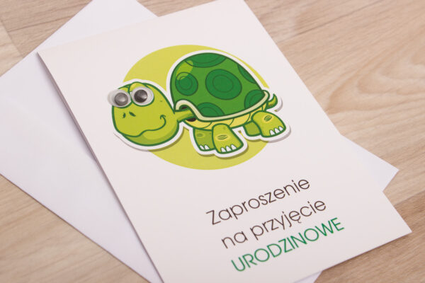 Zaproszenie na urodziny wzór nr 6 - do ręcznego wypisywania